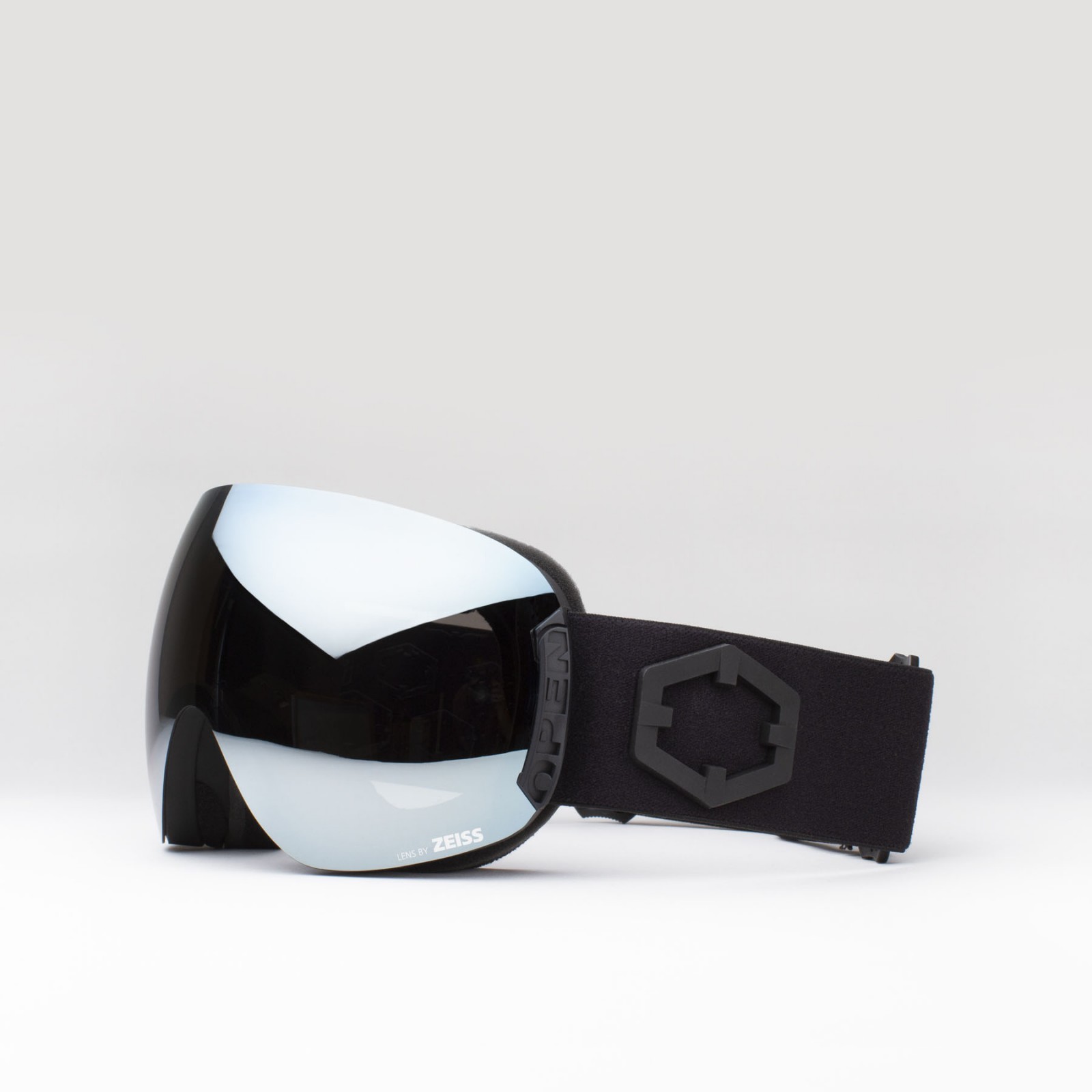 Open Black Silver goggle 