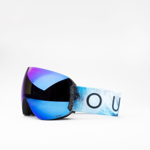 Open Discovery snow goggle with Blue MCI lens and Storm bonus lens