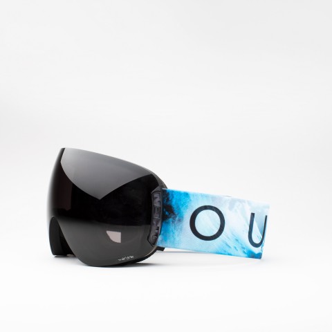 Maschera da sci Open colore Discovery con lente The One Nero