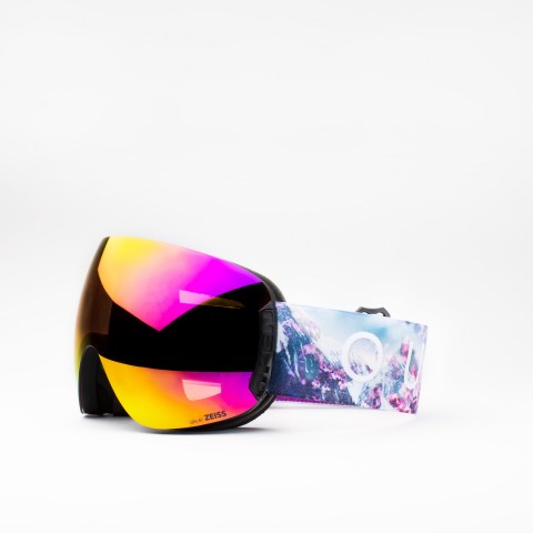 Maschera da sci Open colore Lilac con lente Violet MCI e seconda lente Storm