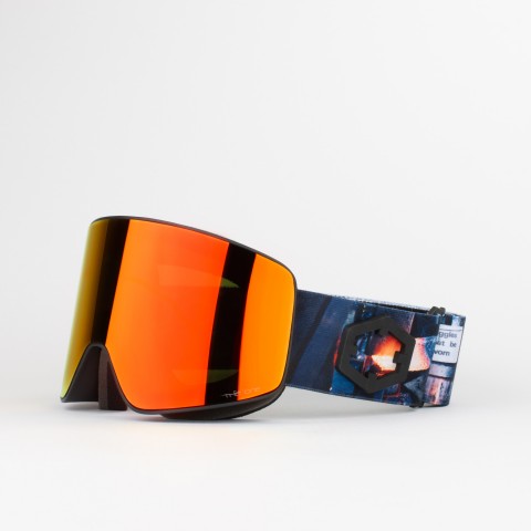 Maschera da sci Void colore Blacksmith con lente The One Fuoco