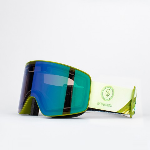 Bio Project Green snow goggle with IRID green lens
