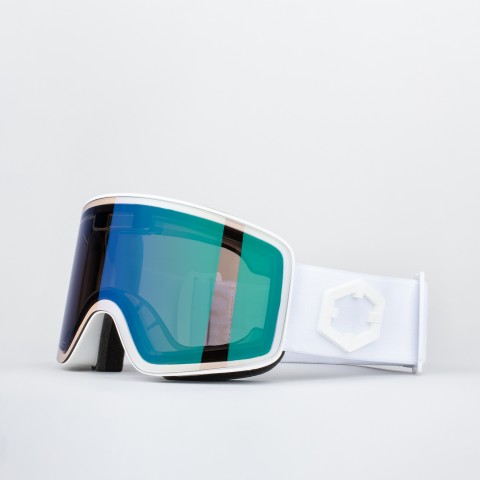 Electra 2 White snow goggle with IRID green lens