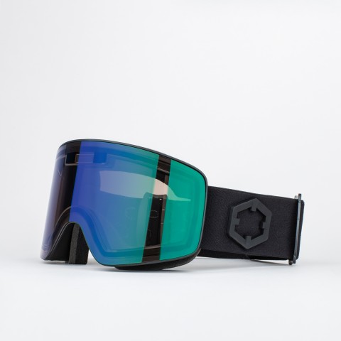 Electra 2 Black snow goggle with IRID green lens