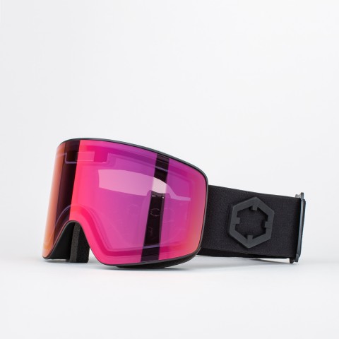 Electra 2 Black snow goggle with IRID red lens