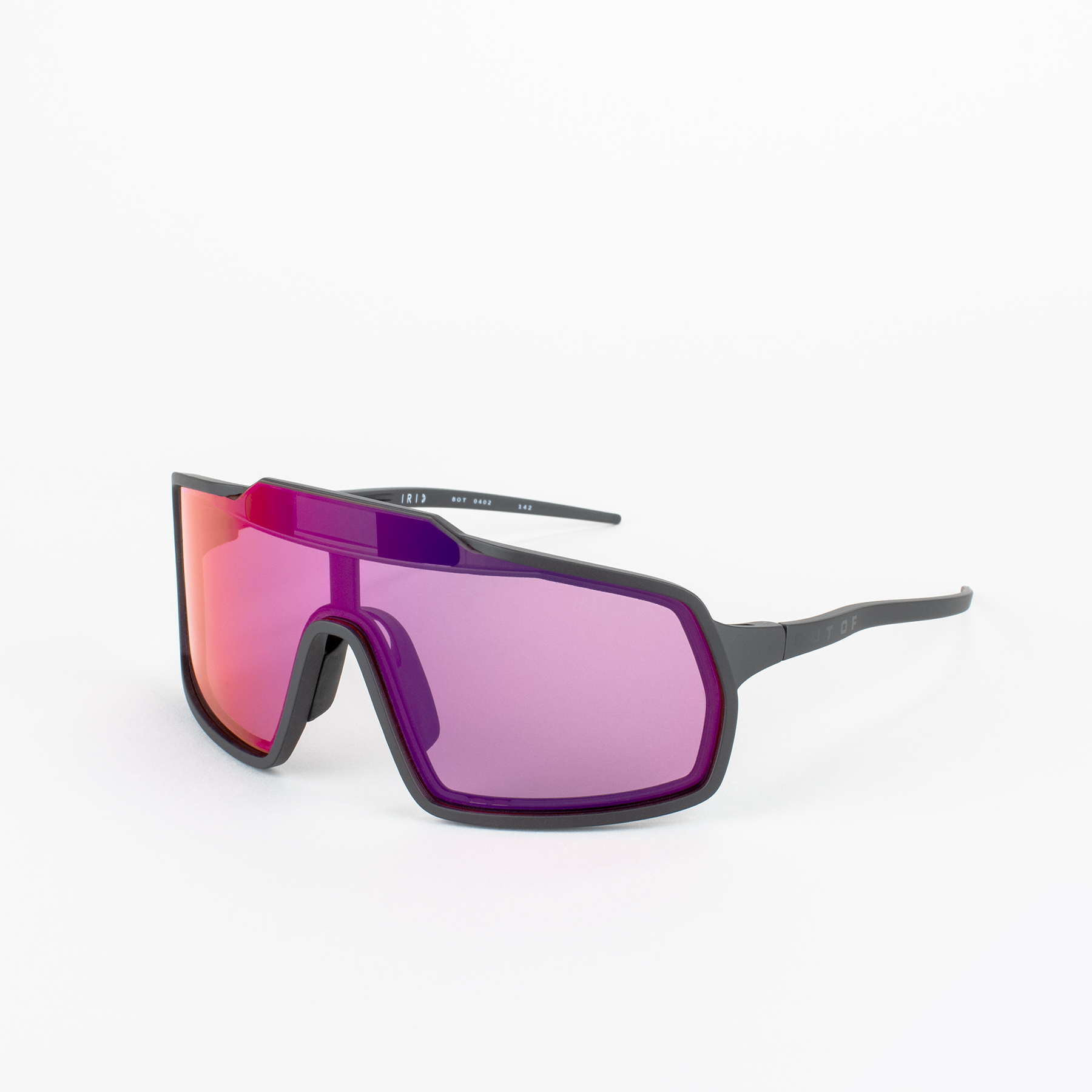Bot 2 electronic sunglasses with IRID red lens