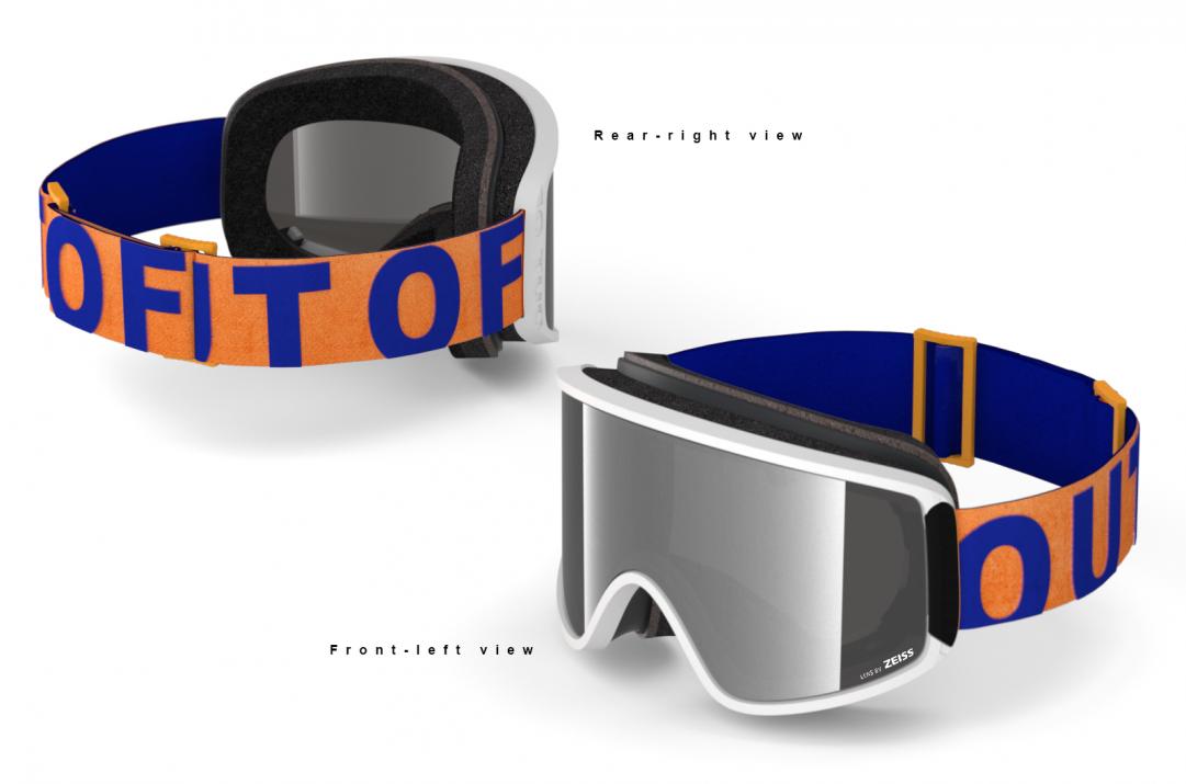 Couvre-masque de ski de conception propre avec logo ou écusson (taille  universelle) 