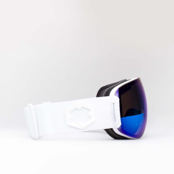Open Ski Goggles Blue MCI Lens White Color