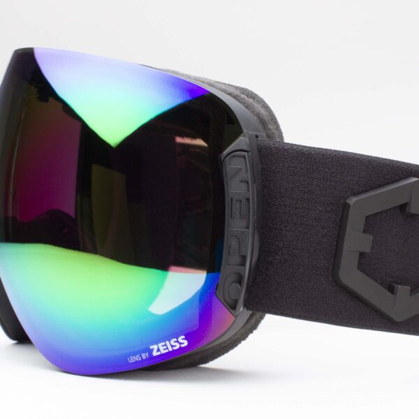 Open Ski Goggles Green MCI Lens black Color