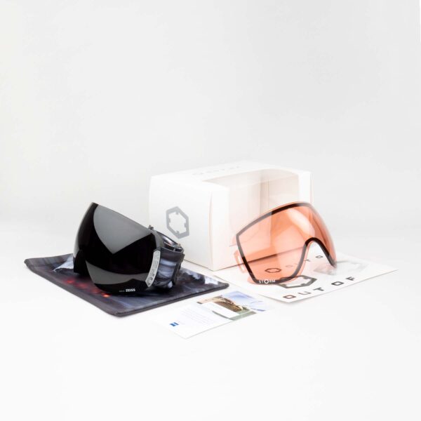 Open Ski Goggles Smoke Lens peaks Color