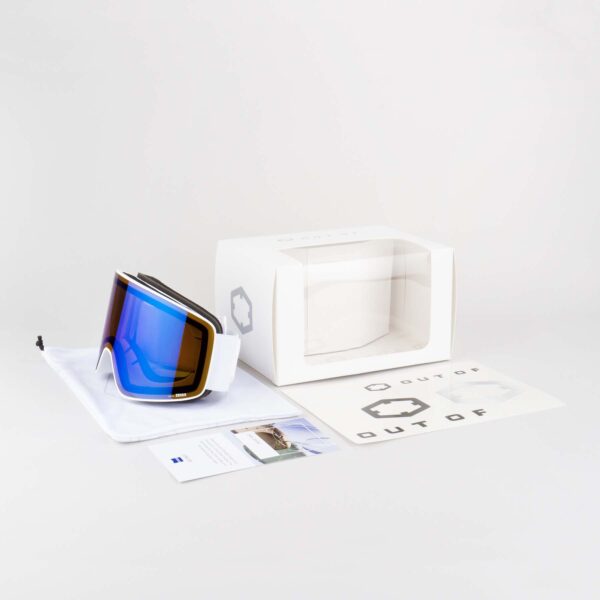 Void Ski Goggles Blue MCI Lens White Color