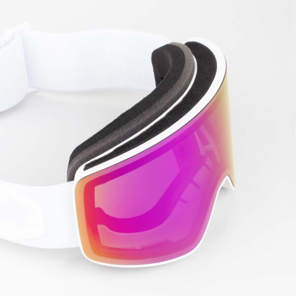 Void Ski Goggles Violet MCI Lens White Color