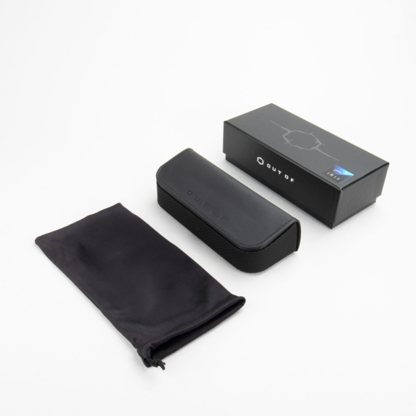 V-1 sunglasses box, case and bag