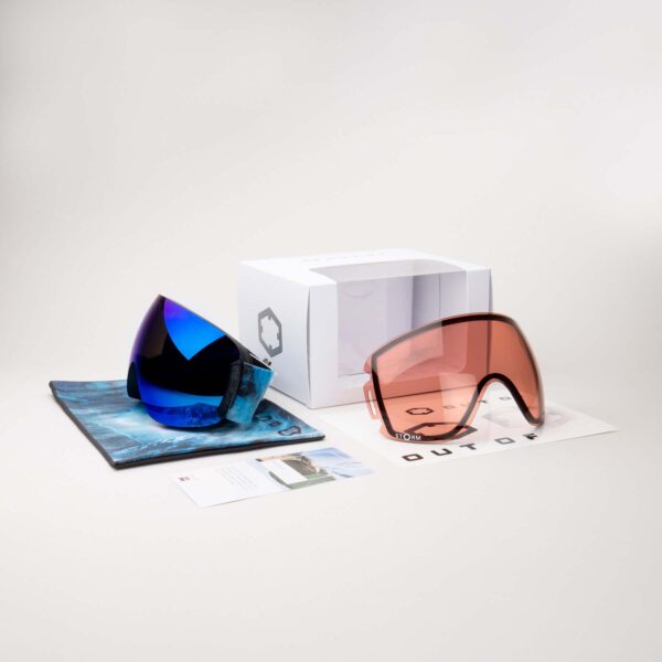 Open Ski Goggles Blue MCI Lens discovery Color