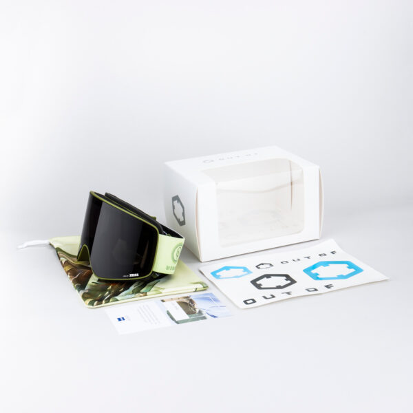 Bio Project Ski Goggles smoke Lens Green Color